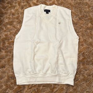 Vtg Antigua Men's Cream Sweater Vest size L